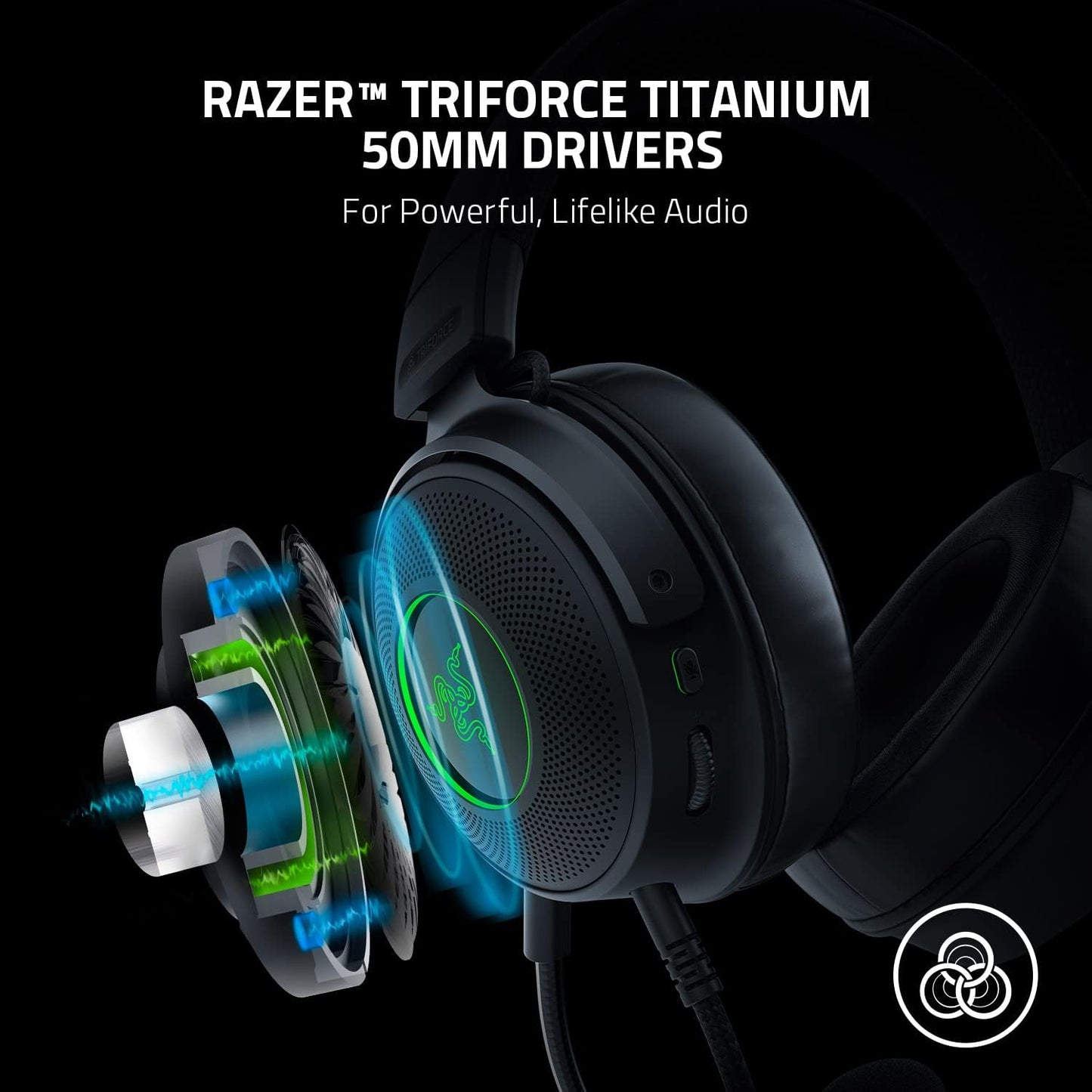 Razer Kraken V3 Gaming Headphone (Razer Renewed)