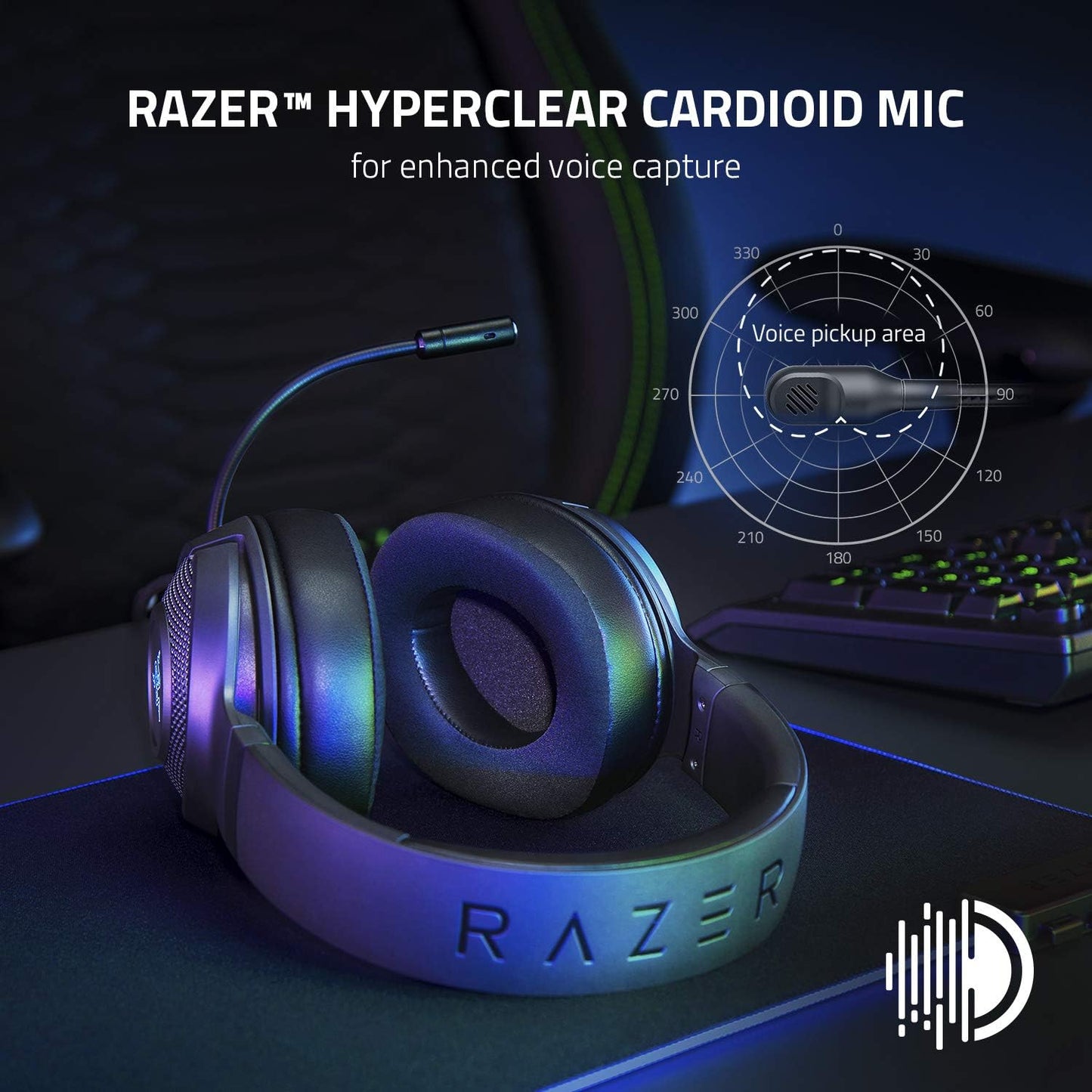 Razer Kraken V3X - Wired USB Gaming Headset (Razer Renewed)