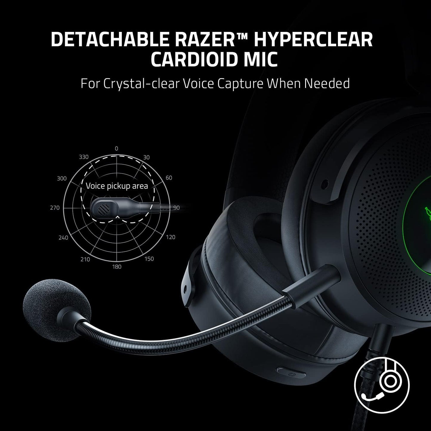 Razer Kraken V3 HyperSense Wired Gaming Headset (Razer Renewed)