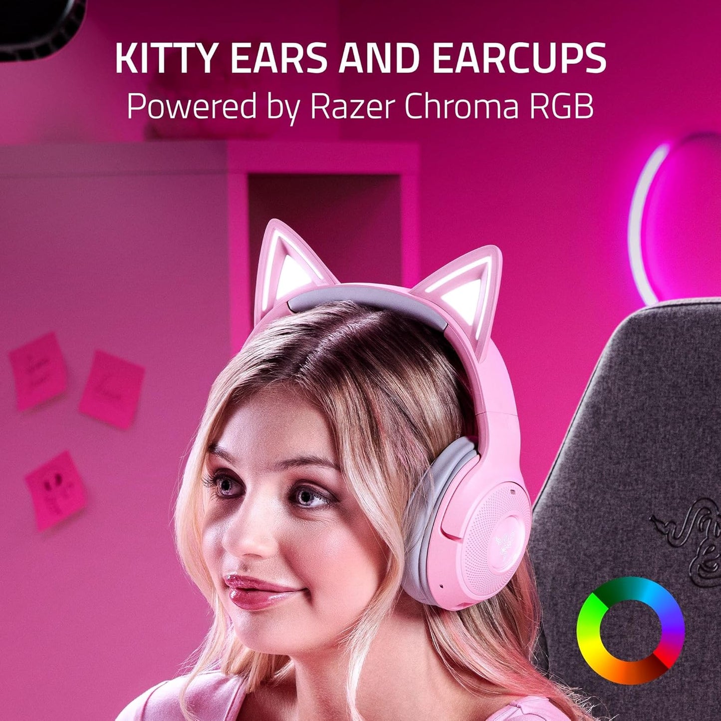 Razer Kraken Kitty V2 BT Quartz (Razer Renewed)