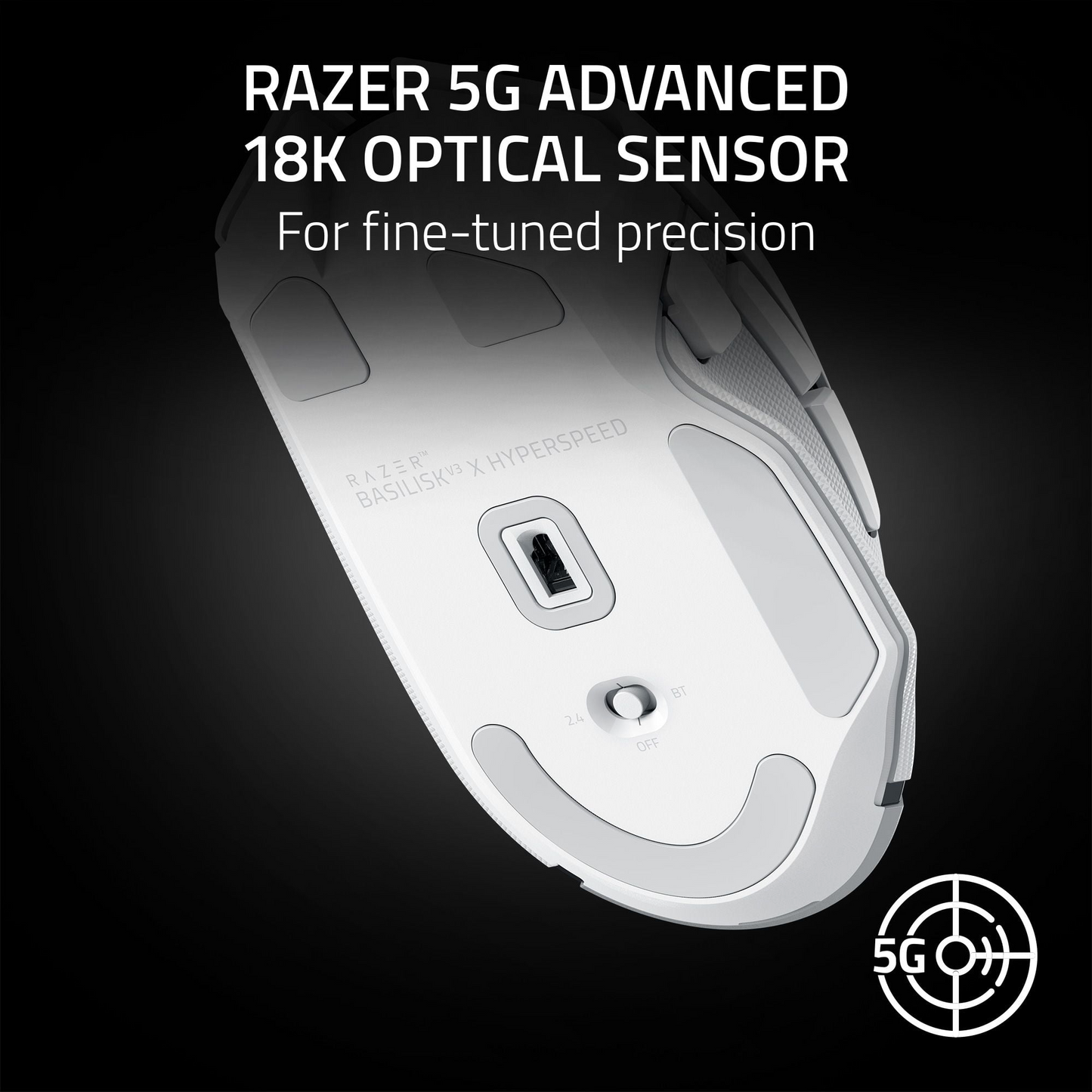 Basilisk V3 X HS White Walmart Retail (Razer Renewed)