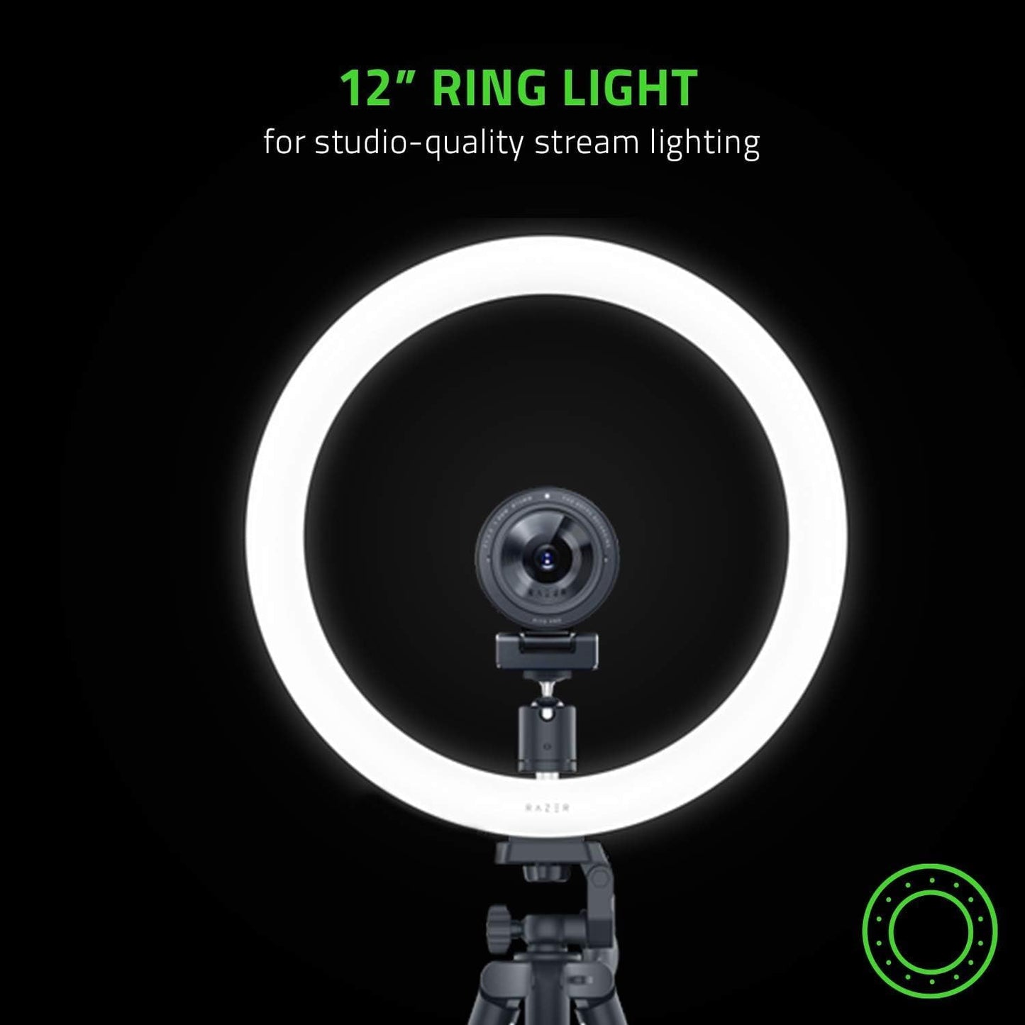 Razer Ring Light 12" Streaming and Selfie Light (Razer Renewed)