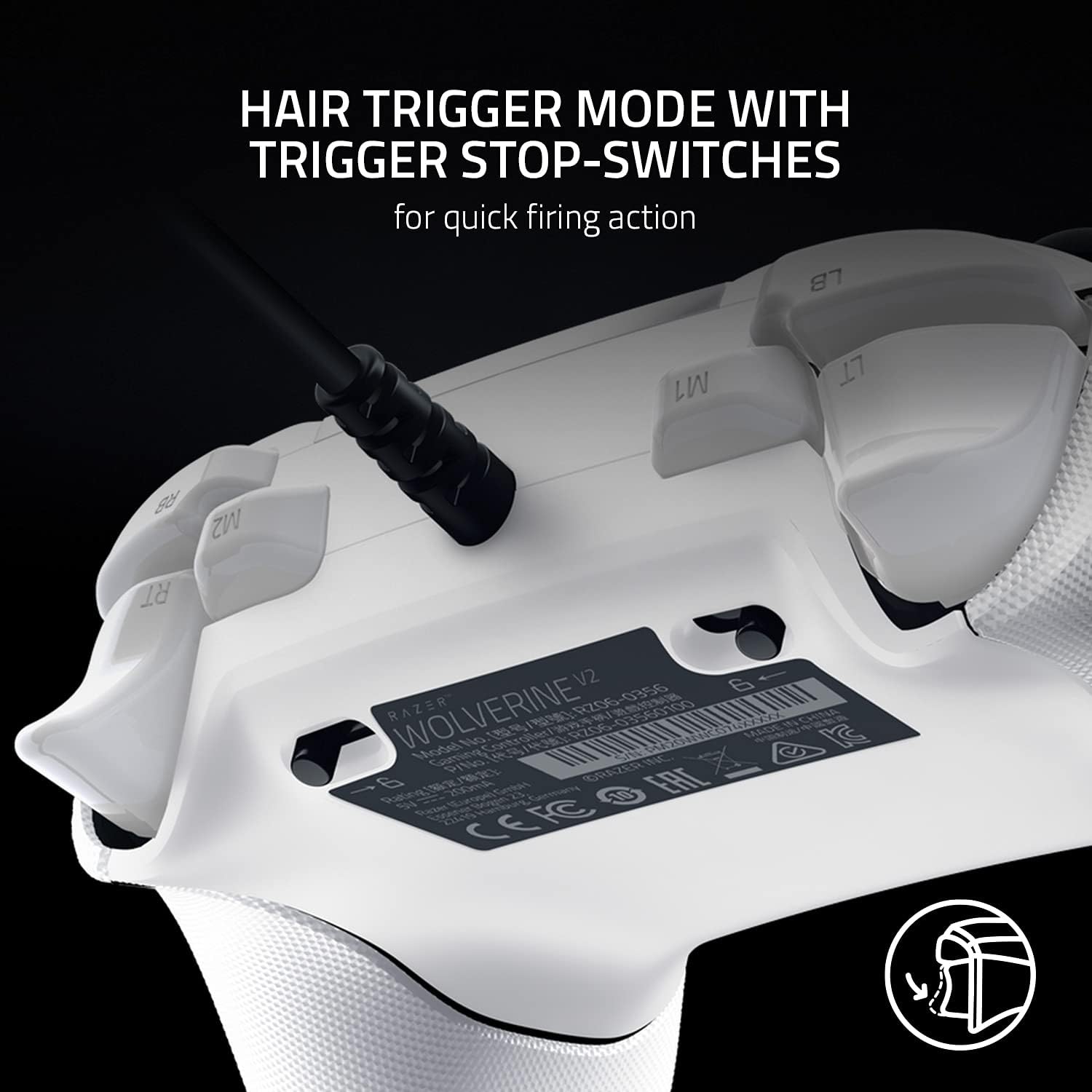 Razer Wolverine V2 Mercury Wired Gaming Controller for Xbox Series (Razer Renewed)