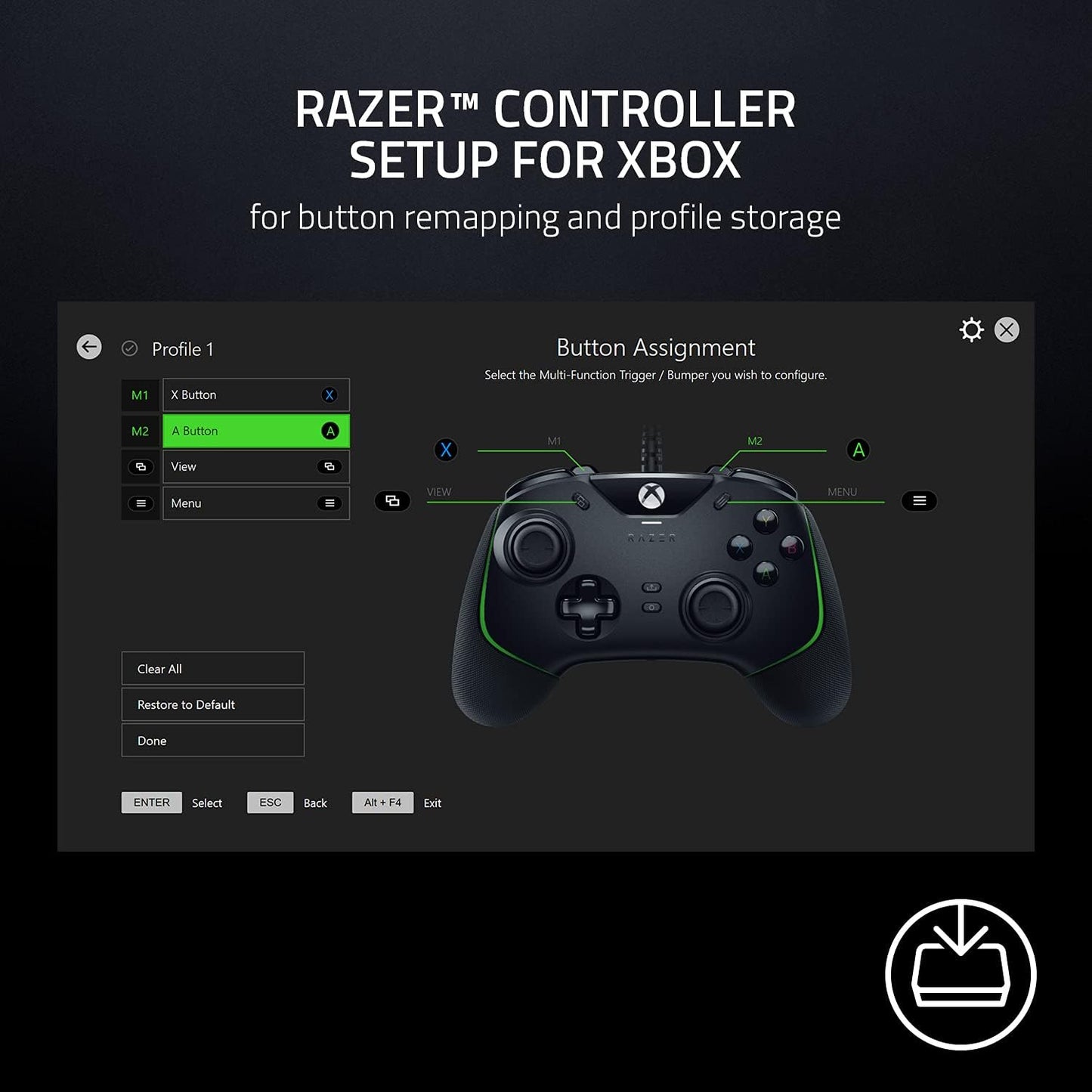 Razer Wolverine V2 Mercury Wired Gaming Controller for Xbox Series (Razer Renewed)