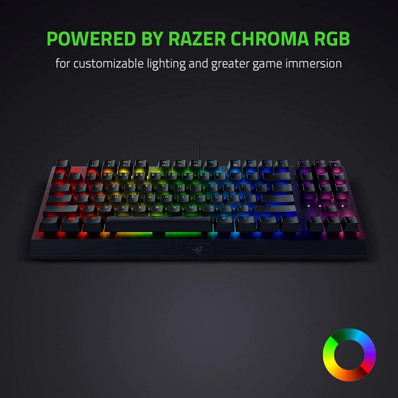 Razer BlackWidow V3 Tenkeyless TKL Mechanical Gaming Keyboard (Razer Renewed)