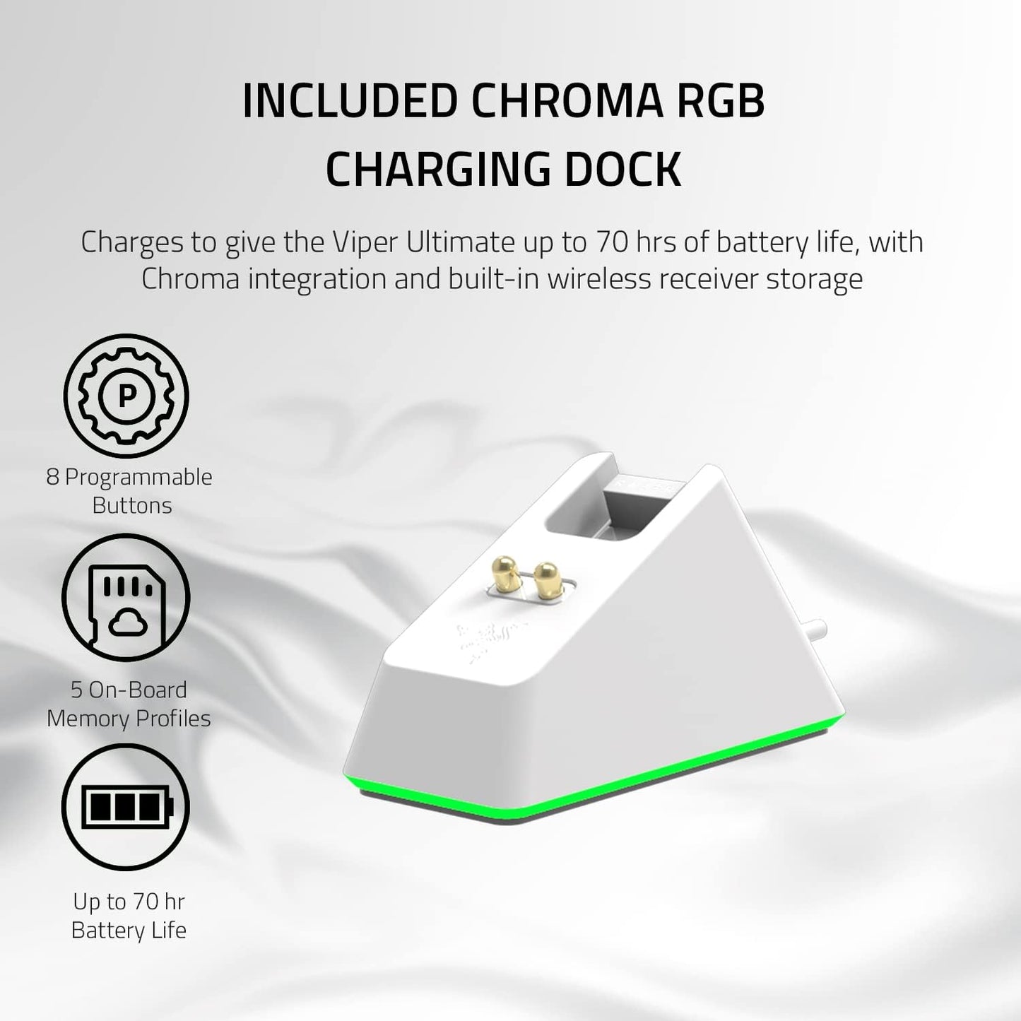Razer Viper Ultimate and RGB Charging Dock (Razer Renewed)