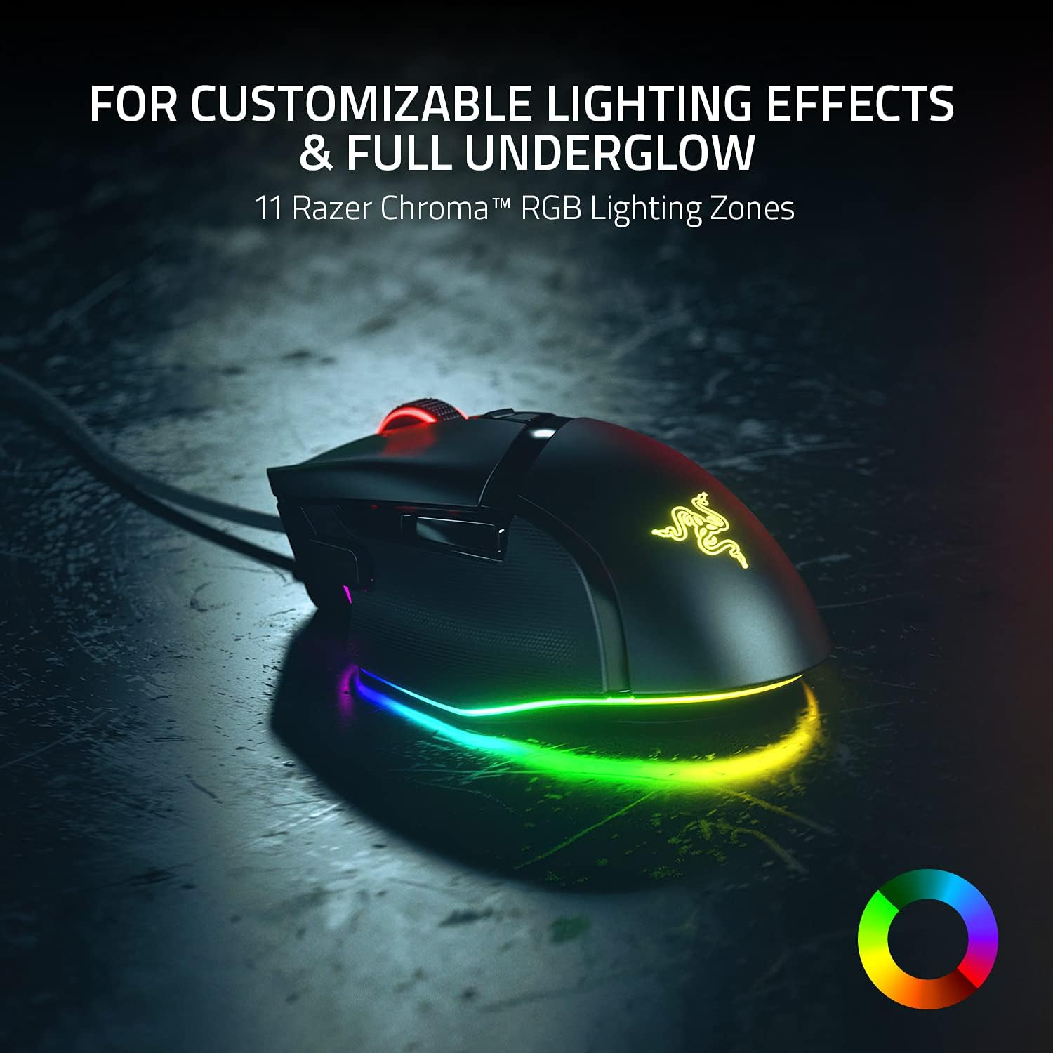 Razer Basilisk V3 Customizable Ergonomic Gaming Mouse (Razer Renewed)