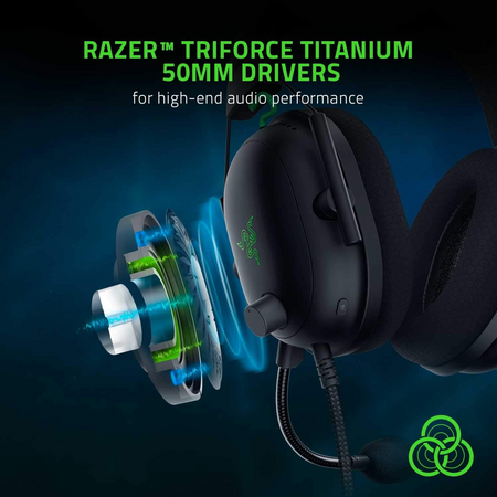 Razer BlackShark V2-Wired Gaming Headset (Razer Renewed)
