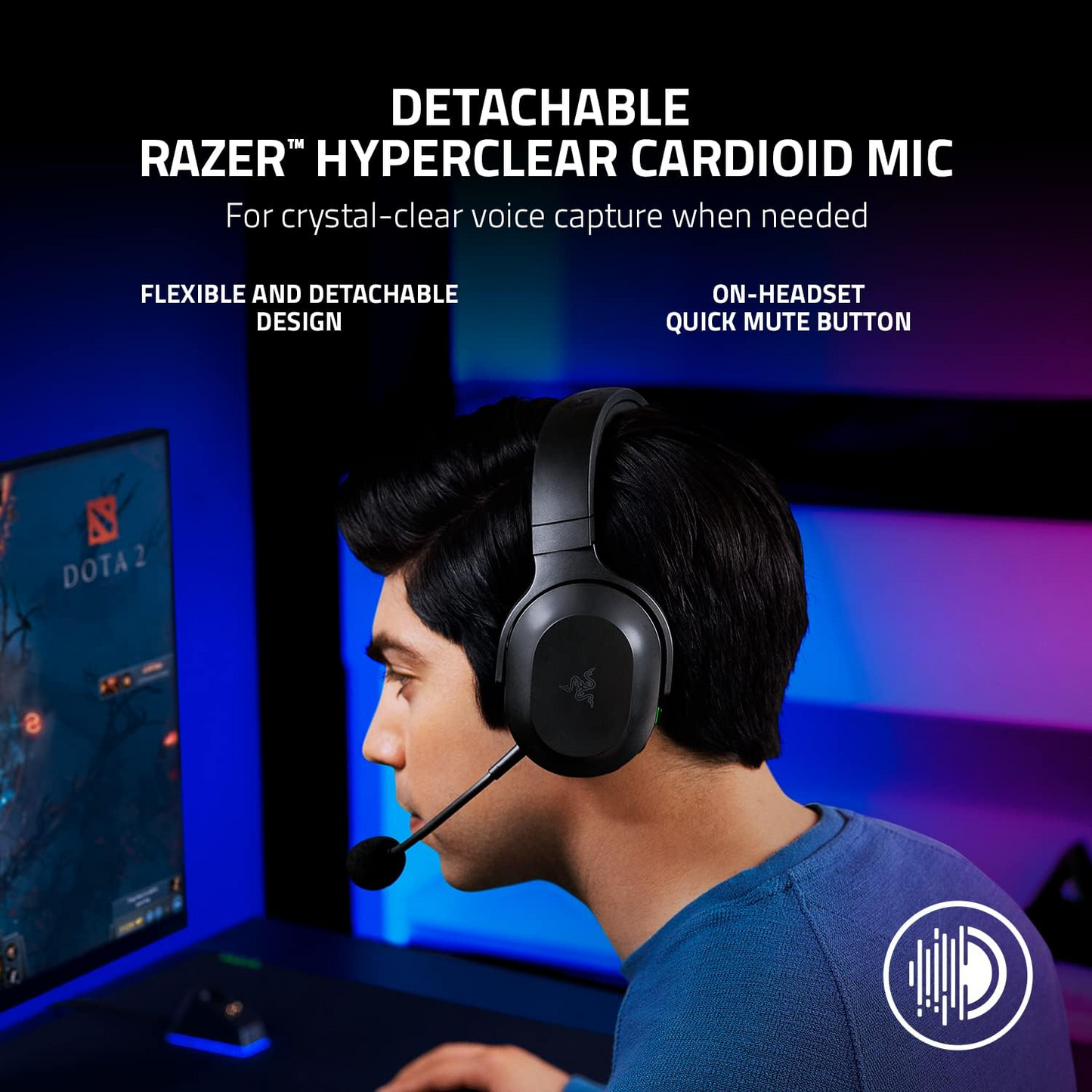Barracuda X (2022) Wireless Gaming & Mobile Headset (Razer Renewed)
