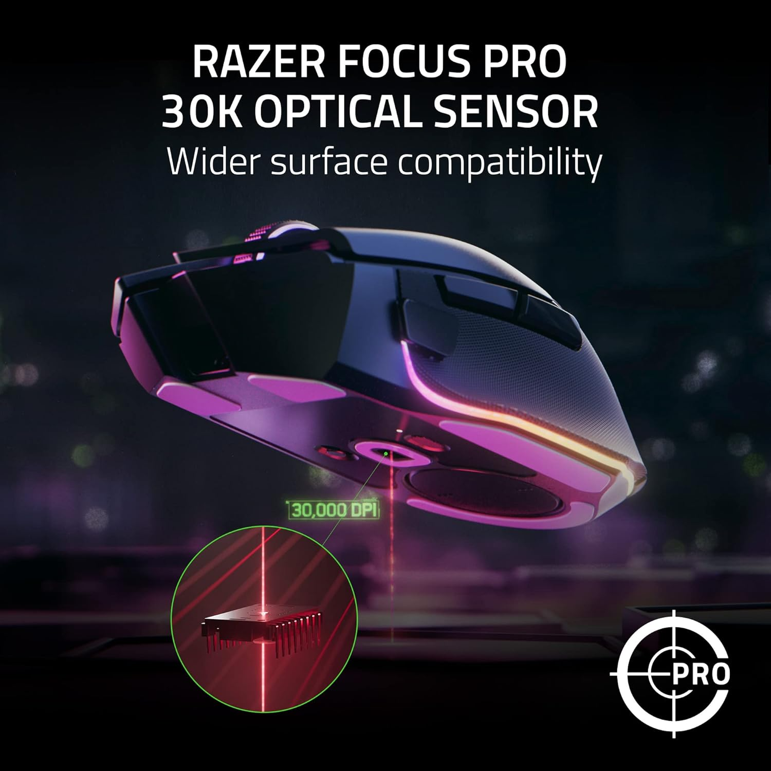 Razer Basilisk V3 Pro 30K DPI Wireless Gaming Mouse (Razer Renewed)