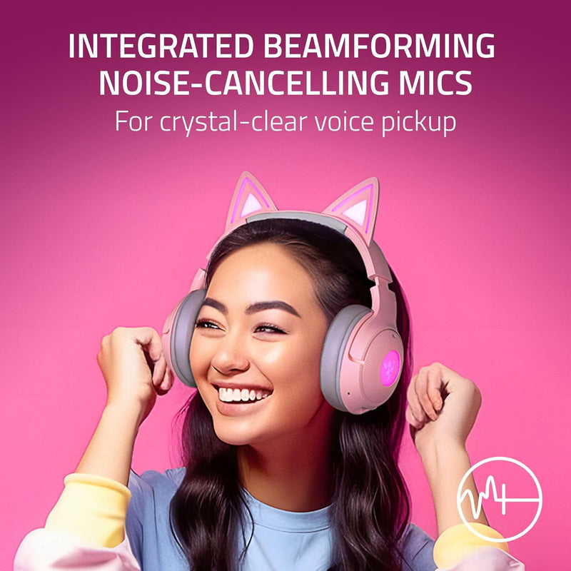 Razer Kraken Kitty V2 BT Quartz (Razer Renewed)