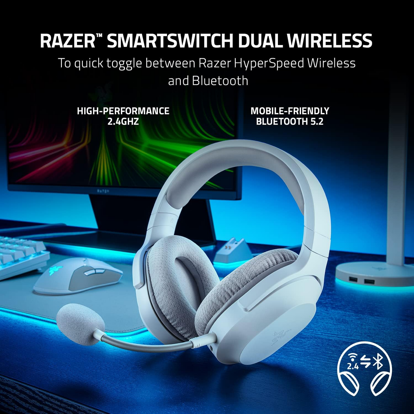 Barracuda X (2022) Wireless Gaming & Mobile Headset (Razer Renewed)