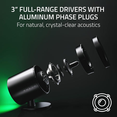 Razer Nommo V2 Pro Gaming Wireless Speakers (Razer Renewed)