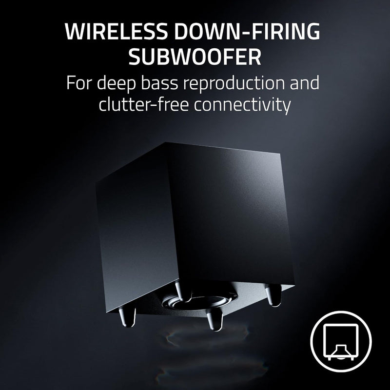 Razer Nommo V2 Pro Gaming Wireless Speakers (Razer Renewed)