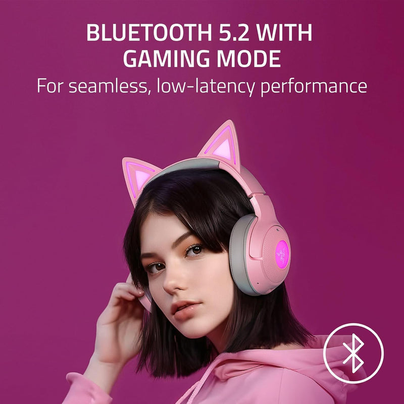 Razer Kraken Kitty V2 BT Quartz (Razer Renewed)
