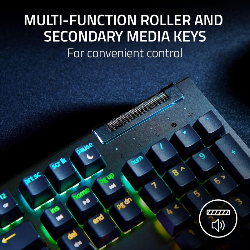 Razer BlackWidow V4 X Gaming Keyboard (Green Switch) (Razer Renewed)