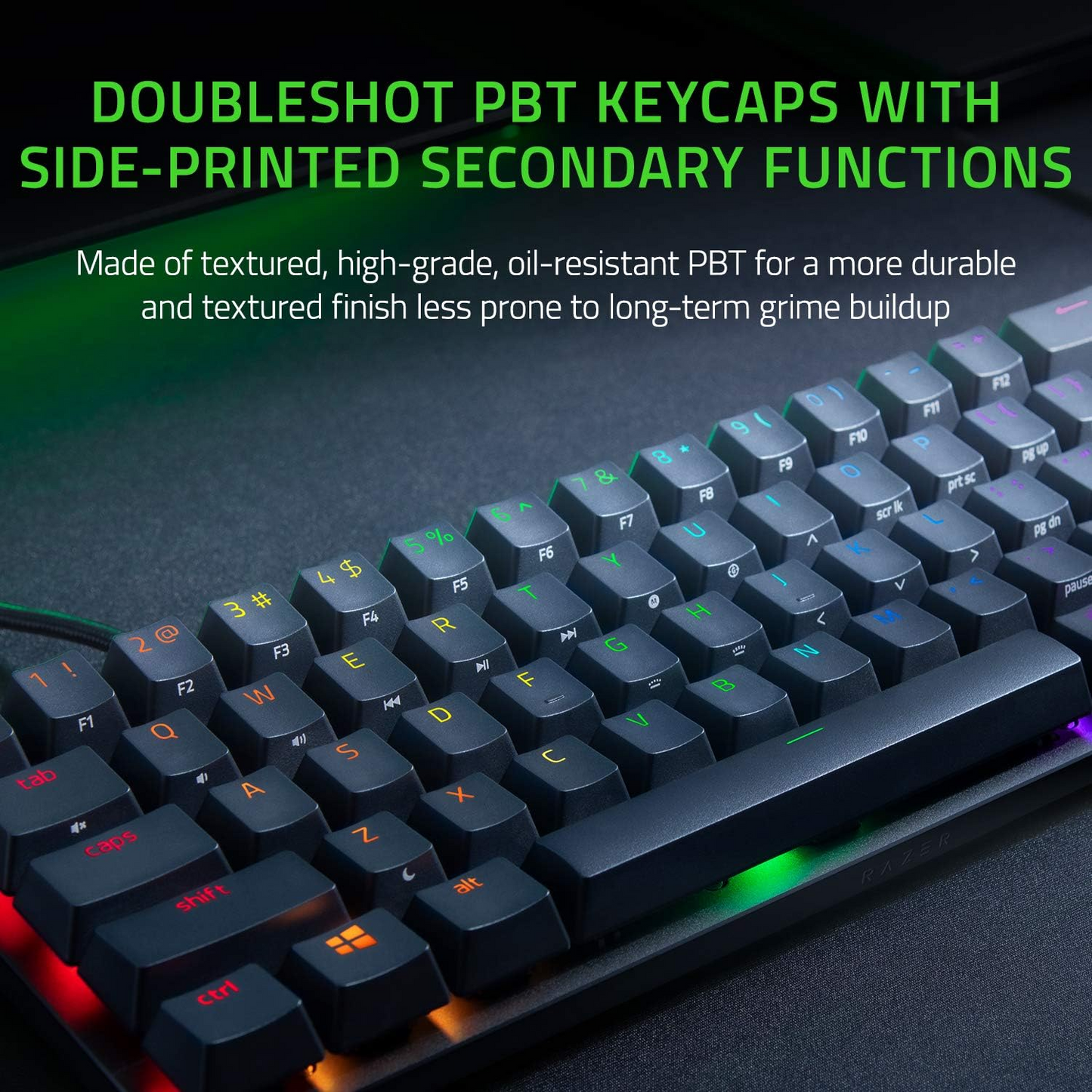 Razer Huntsman Mini Gaming Keyboard - Clicky Purple Switch (Razer Renewed)