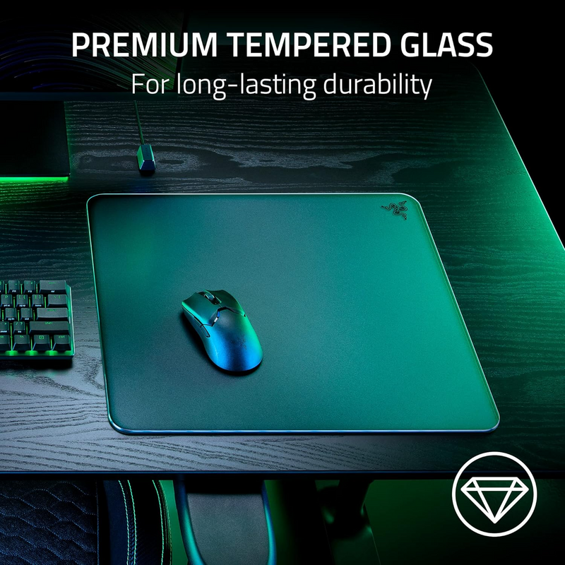 Razer Atlas Tempered Glass Gaming Mouse Mat (Razer Renewed)
