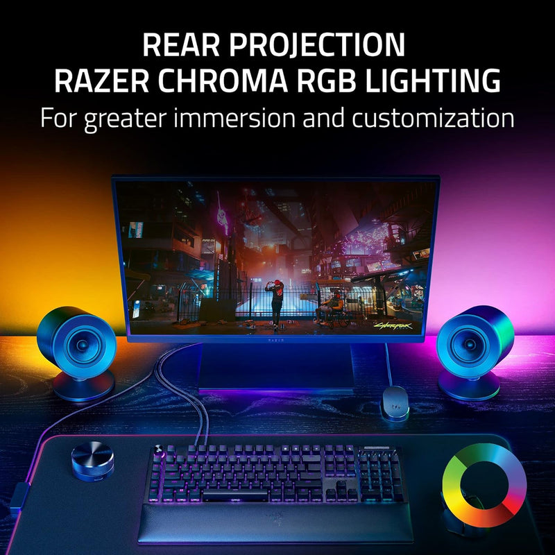 Razer Nommo V2 Pro Gaming Wireless Speakers (Razer Renewed)