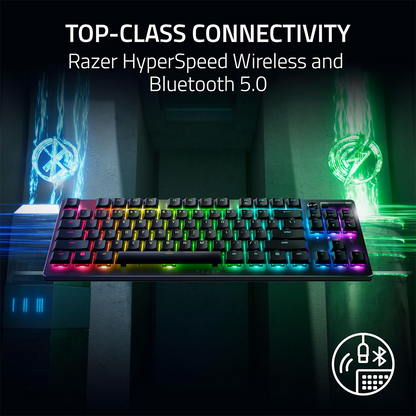 Razer DeathStalker V2 Pro TKL Gaming Keyboard (Linear Red) (Razer Renewed)