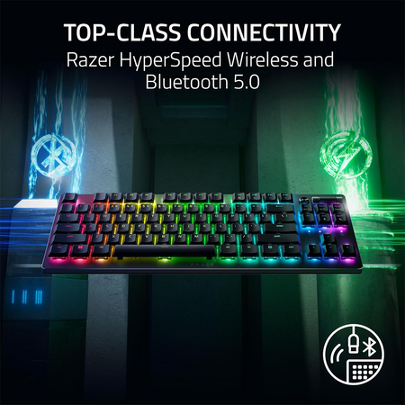 Razer DeathStalker V2 Pro TKL Gaming Keyboard (Linear Red) (Razer Renewed)