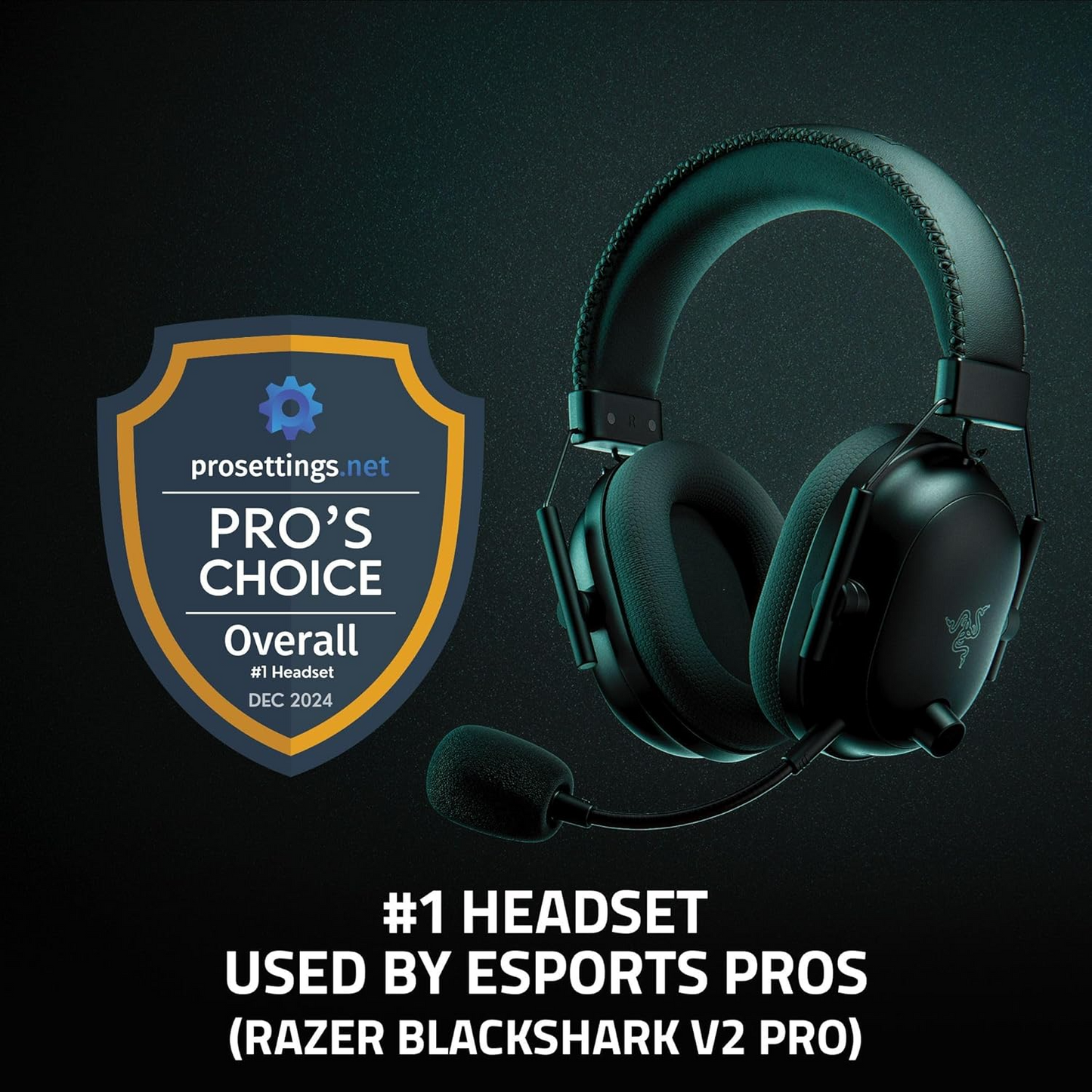 Razer BlackShark V2 Pro Gaming headset (2023) (Razer Renewed)