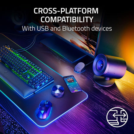 Razer Nommo V2 Pro Gaming Wireless Speakers (Razer Renewed)