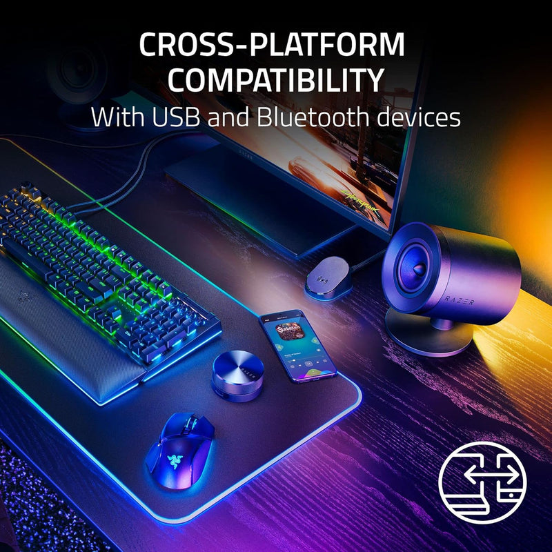 Razer Nommo V2 Pro Gaming Wireless Speakers (Razer Renewed)