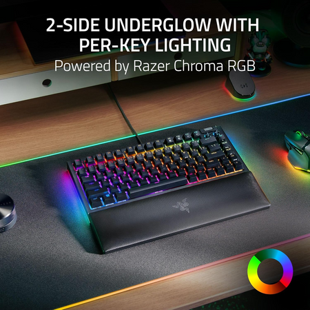 Razer BlackWidow V4 75% US Gaming Keyboard (Razer Renewed)
