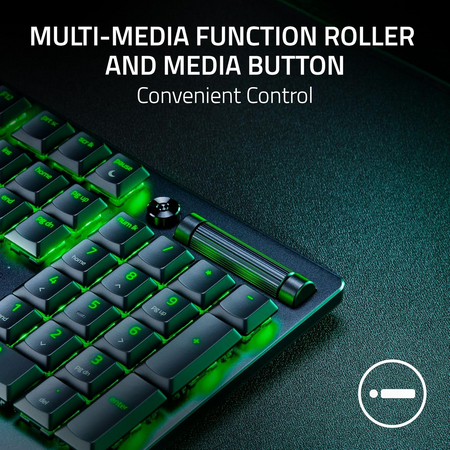 Razer DeathStalker V2 Gaming Keyboard (Linear Red) (Razer Renewed)