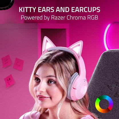 Razer Kraken Kitty V2 BT Quartz (Razer Renewed)