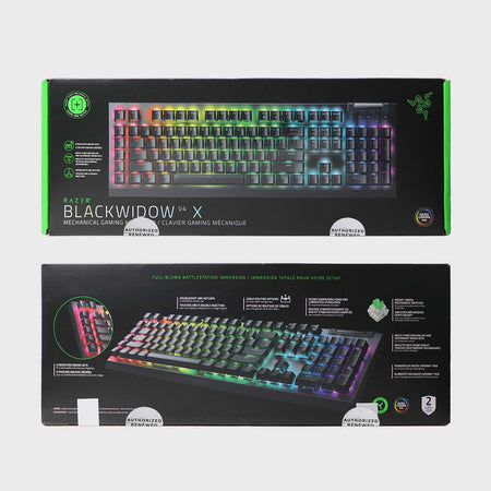 Razer BlackWidow V4 X Gaming Keyboard (Green Switch) (Razer Renewed)