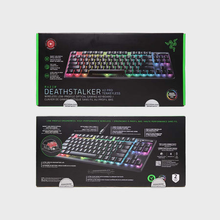 Razer DeathStalker V2 Pro TKL Gaming Keyboard (Linear Red) (Razer Renewed)