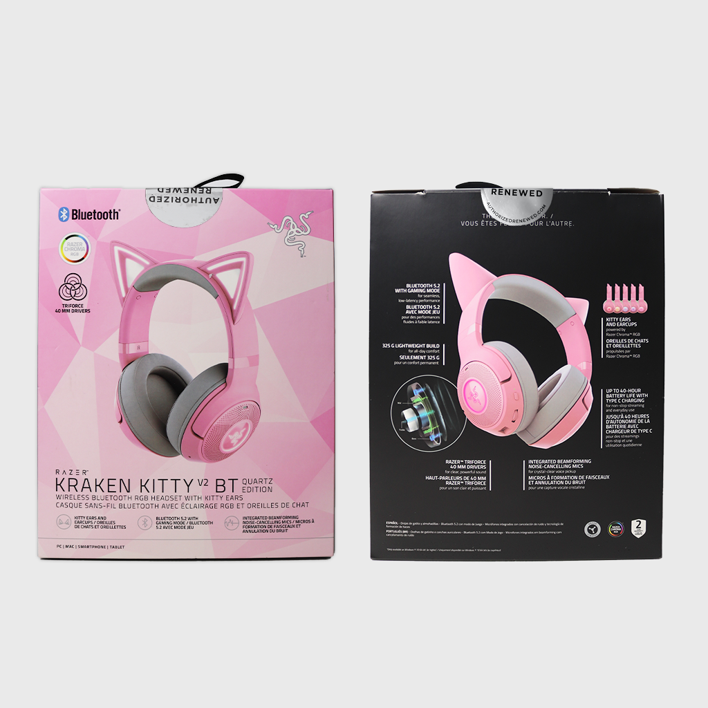 Razer Kraken Kitty V2 BT Quartz (Razer Renewed)