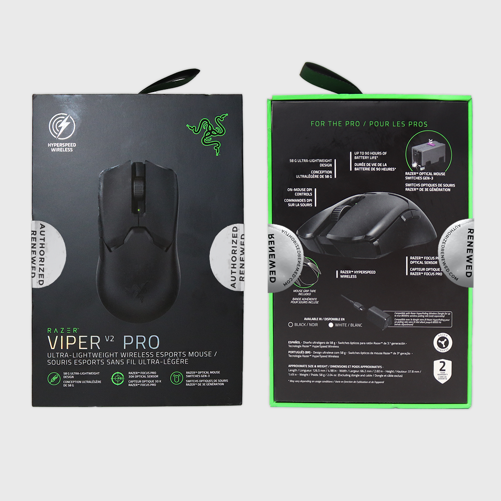 Razer Viper V2 Pro HyperSpeed Wireless Gaming Mouse (Razer Renewed)