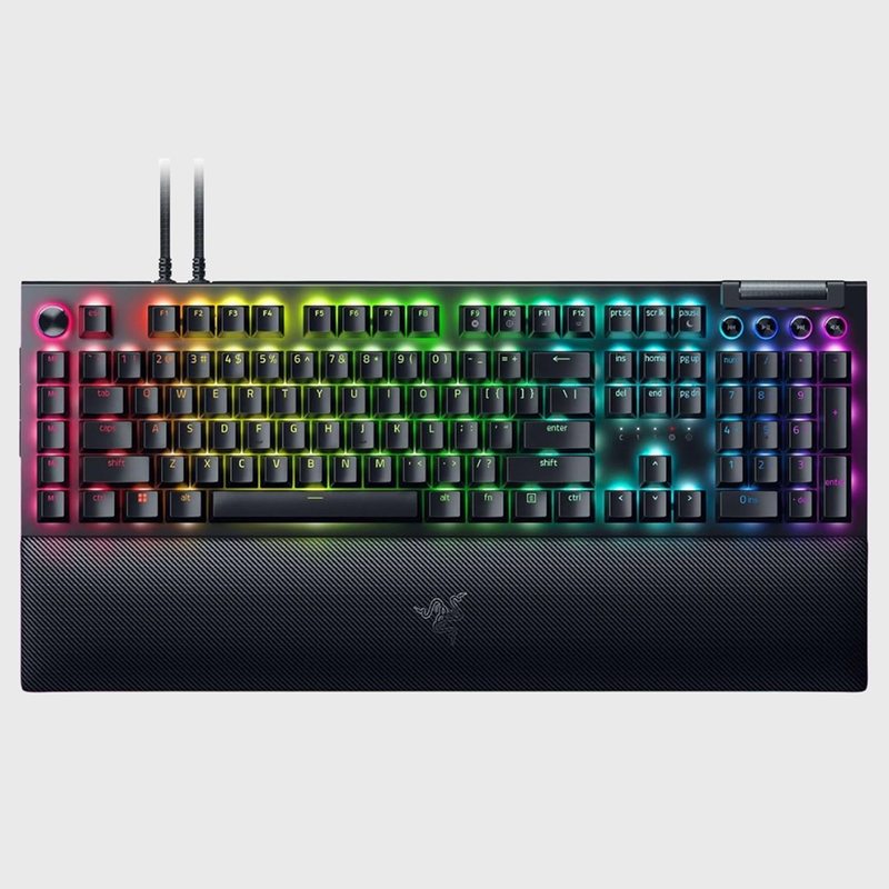 Razer BlackWidow V4 Pro Gaming Keyboard (Green Switch) (Razer Renewed)