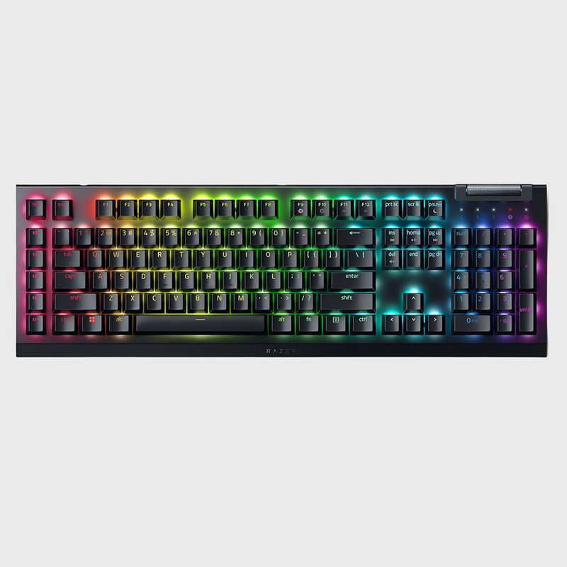 Razer BlackWidow V4 X Gaming Keyboard (Green Switch) (Razer Renewed)