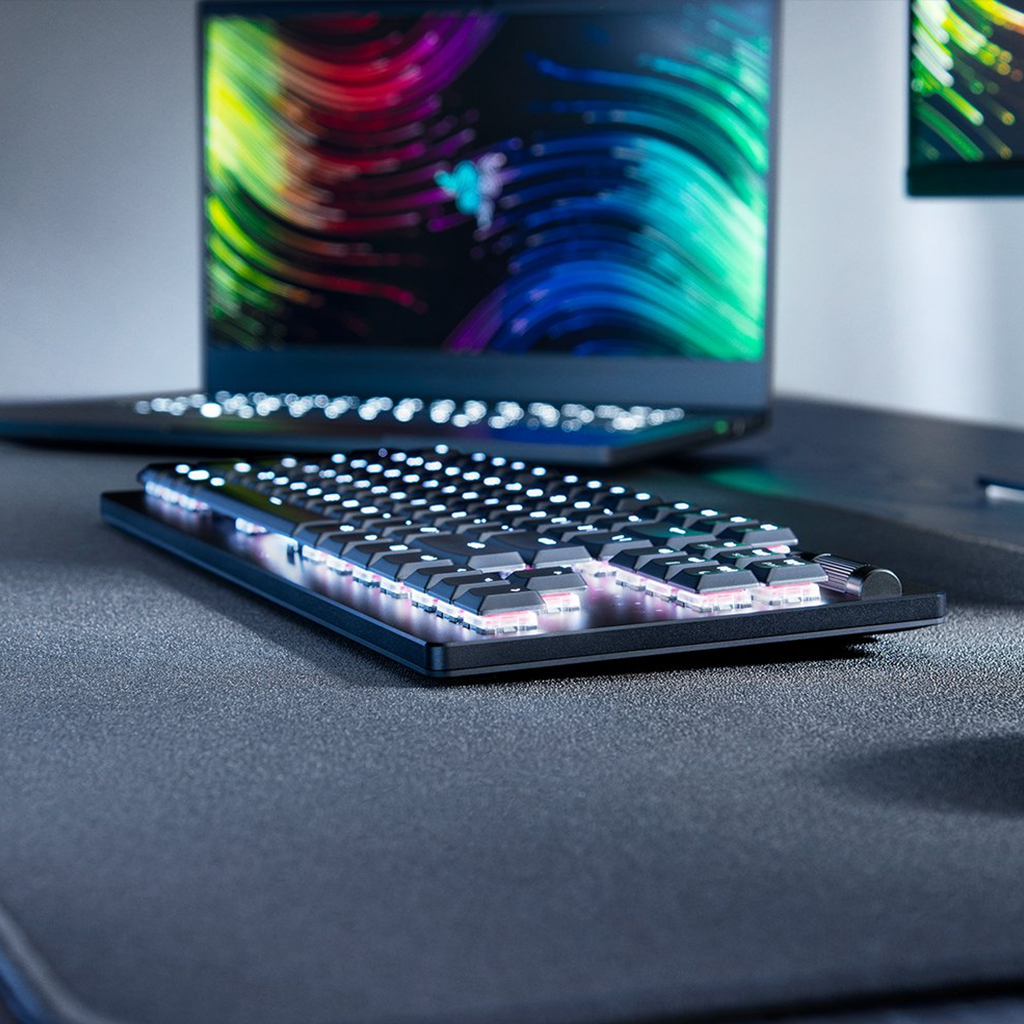 Razer DeathStalker V2 Pro TKL Gaming Keyboard (Linear Red) (Razer Renewed)