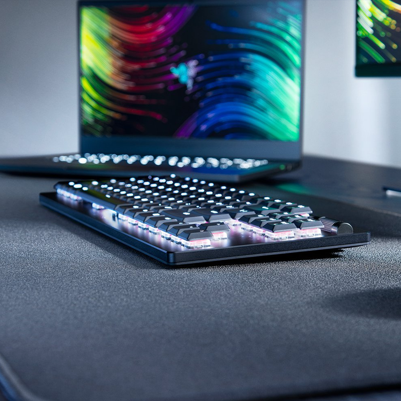 Razer DeathStalker V2 Pro TKL Gaming Keyboard (Linear Red) (Razer Renewed)