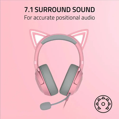 Razer Kraken Kitty V2 USB Quartz Gaming Headset (Razer Renewed)