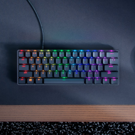 Razer Huntsman Mini Gaming Keyboard - Clicky Purple Switch (Razer Renewed)