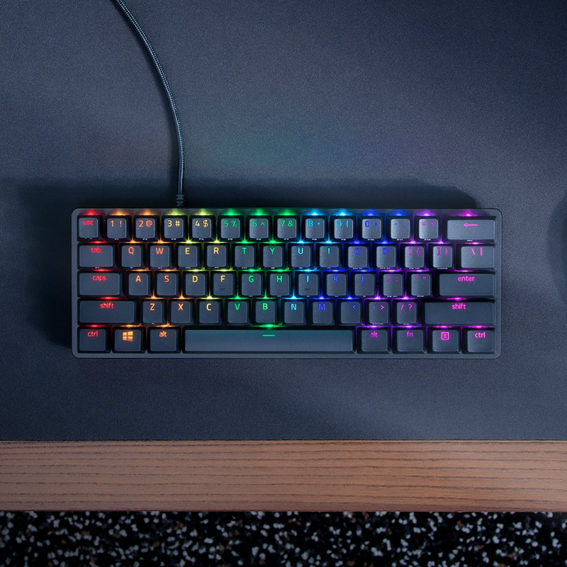 Razer Huntsman Mini Gaming Keyboard - Clicky Purple Switch (Razer Renewed)
