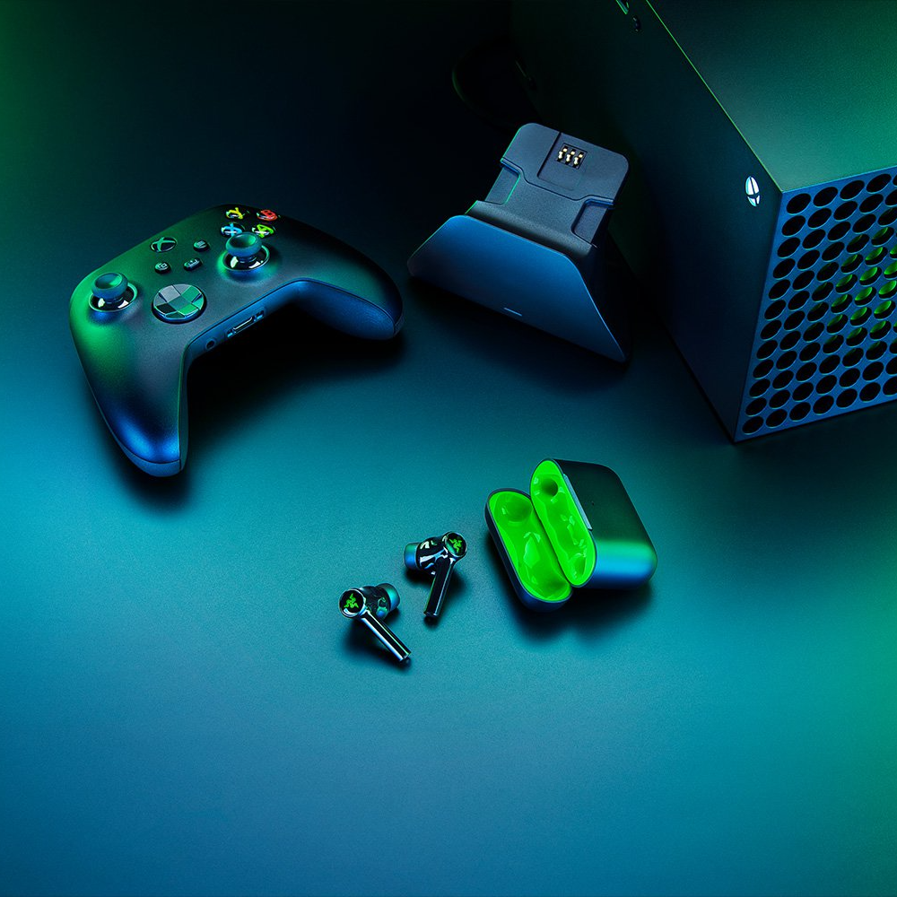 Razer Hammerhead True Wireless (New 2021)- Earbuds - Black (Razer Renewed)